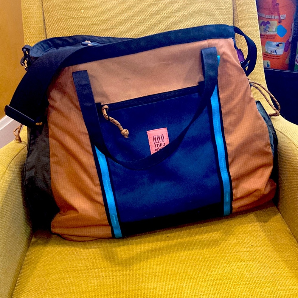 Topo Designs Mountain Gear Bag - Khaki/Pond Blue